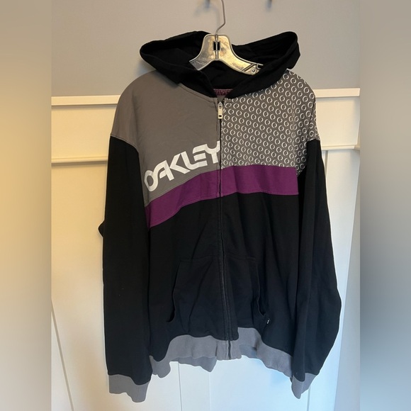 Rare vintage spring 2010 Oakley racing zip-up hoodie - Picture 1 of 12